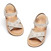 Felix & Flora Toddler Girl Sandals - Flower Girl Dress Shoes Open Toe Little Kid Summer Flats