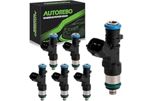 AUTOREBO Fuel Injectors Set of 6 Compatible with Nissan Armada Frontier NV1500 Pathfinder Titan Xterra Suzuki Equator 4.0L 5.6L V6 V8# 0280158007 FJ750 166007S000 842-12298 166007S00A 1571082Z00 16600-7S000