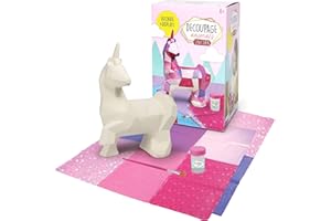 Bright Stripes Unicorn Decoupage Animals, 1 EA