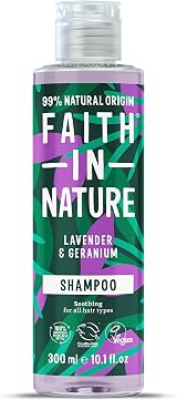 Faith In Nature Lavender & Geranium Shampoo 300ml Natural Vegan Cruelty Free view 1