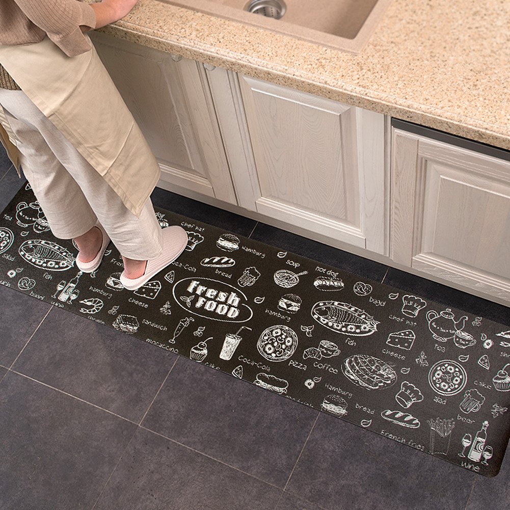 Ukeler Small Kitchen Rug Mat Doormat Anti Fatigue Designer Comfort