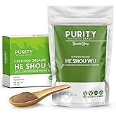 Certified Organic He Shou Wu - Large 5oz Bag of 30:1 Concentrated-Fo-ti - Organic Foti Extract- Fo ti He Shou Wu Organic-with Free Bamboo Spoon