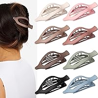 8 Pcs Flat Hair Clips for Women, Claw Clips for Thick Thin Hair, Alligator Hair Clips French Barrettes