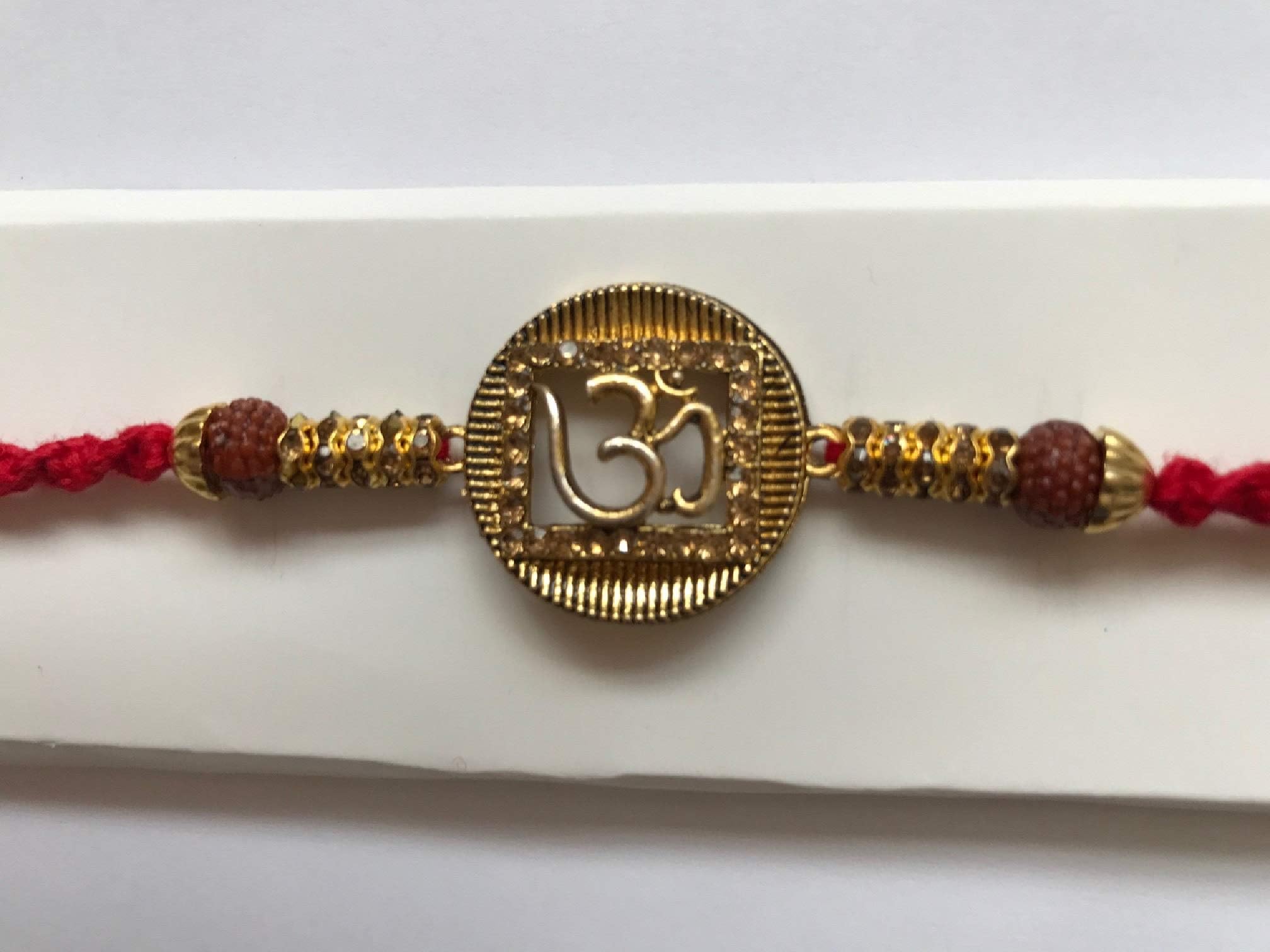 Rakhi Single Beaded Rakhi with Red Thread Brother Bond New