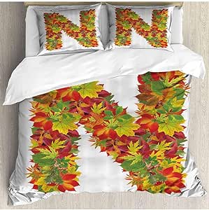 prunushome - Juego de Funda de edredón de 3 Piezas, Suave, 100%