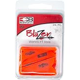 Bohning 10831NO2 Blazer Vanes 2-Inch, Neon Orange, 36-Pack