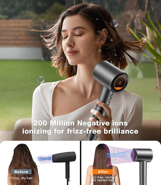 TORRAS STREAM HAIR DRYER, SPACE GRAY, HIGH-SPEED 29.3M/S, 1600W, HAIR CARE MODE, IONIC CARE, 2 MODES, 3 SPEEDS, 3 HEAT LEVELS, WITH DIFFUSERS, AEROSPACE ALLUMINUM