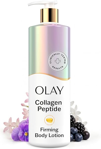 Olay Body Lotion for Women, Firming with Collagen Peptides Serum, Visibly Firmer Skin, 24hr Moisture & Hydration, Fast Absorb