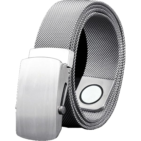 JIARY Stainless Steel Belts for Men, Metal Magnetic Braided Non JIARY Stainless Steel Belts for Men, Metal Magnetic Braided Non