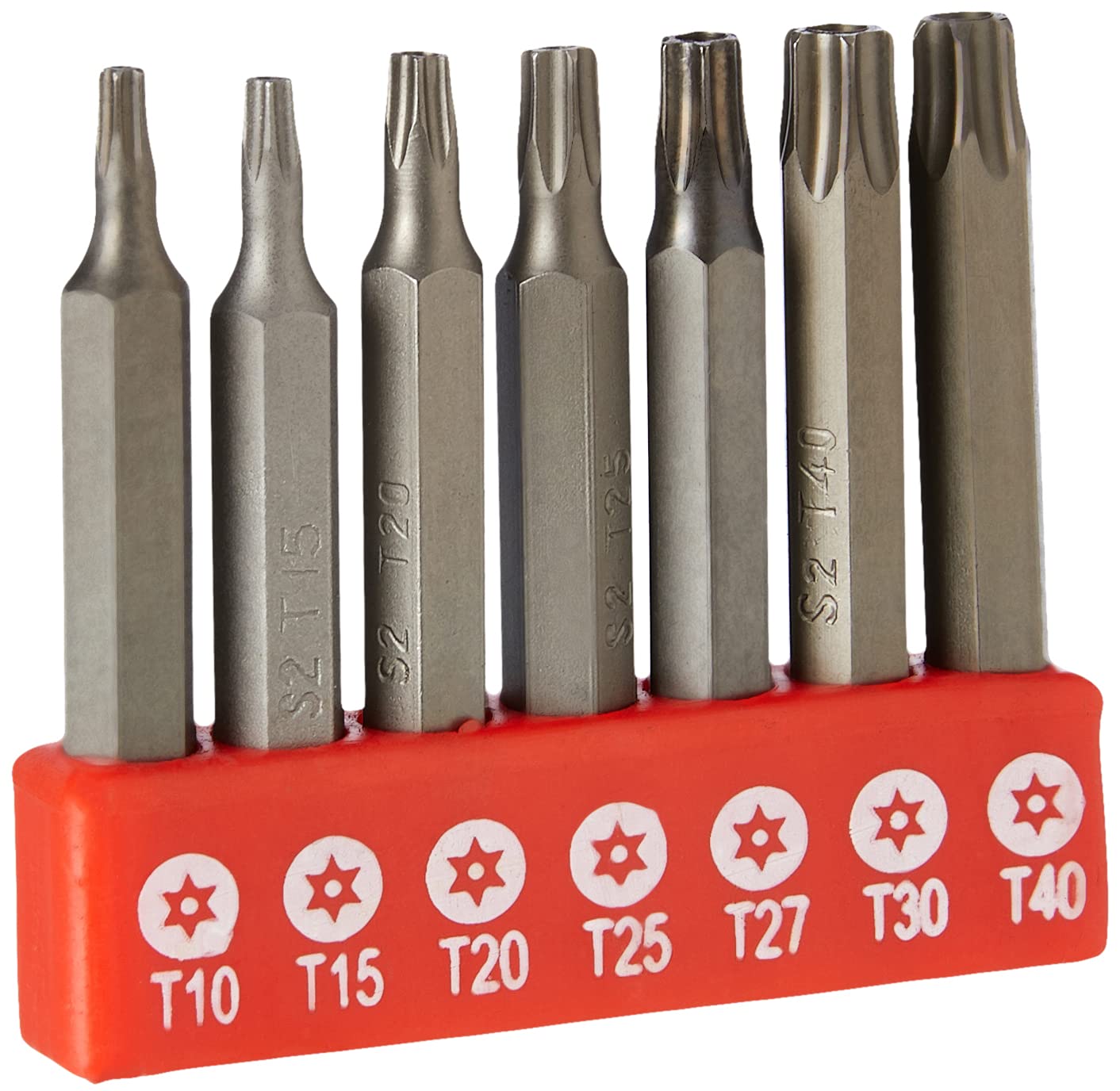 Blue Spot 14103 Long Security Torx Bits, Silver, Set of 7 Piece