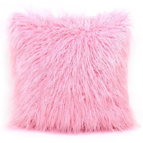Beinou Mongolian Faux Fur Cushion Cover Fluffy Pillow Cases Super
