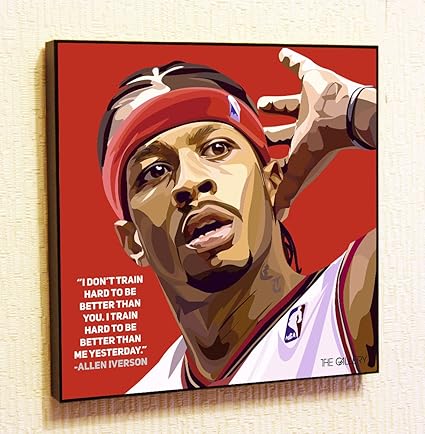 Amazon.com: Allen Iverson NBA Backetball Sport Decor Motivational
