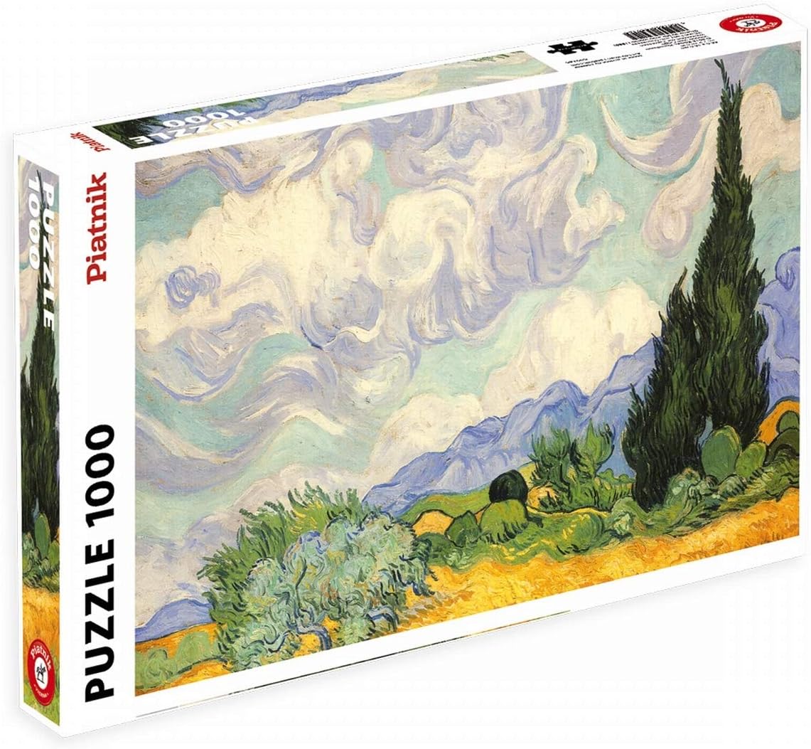 Amazon Com Piatnik Wheat Field With Cypresses Toys Games