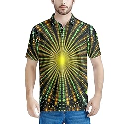 HUGS IDEA Sunshine Yellow T-Shirts for Men Colorful