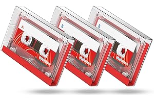 Professional Low-Noise Blank Audio Cassette Tapes - 60 Minutes High Output (3 Pack) for Lectures, Seminars, Music Recording, 