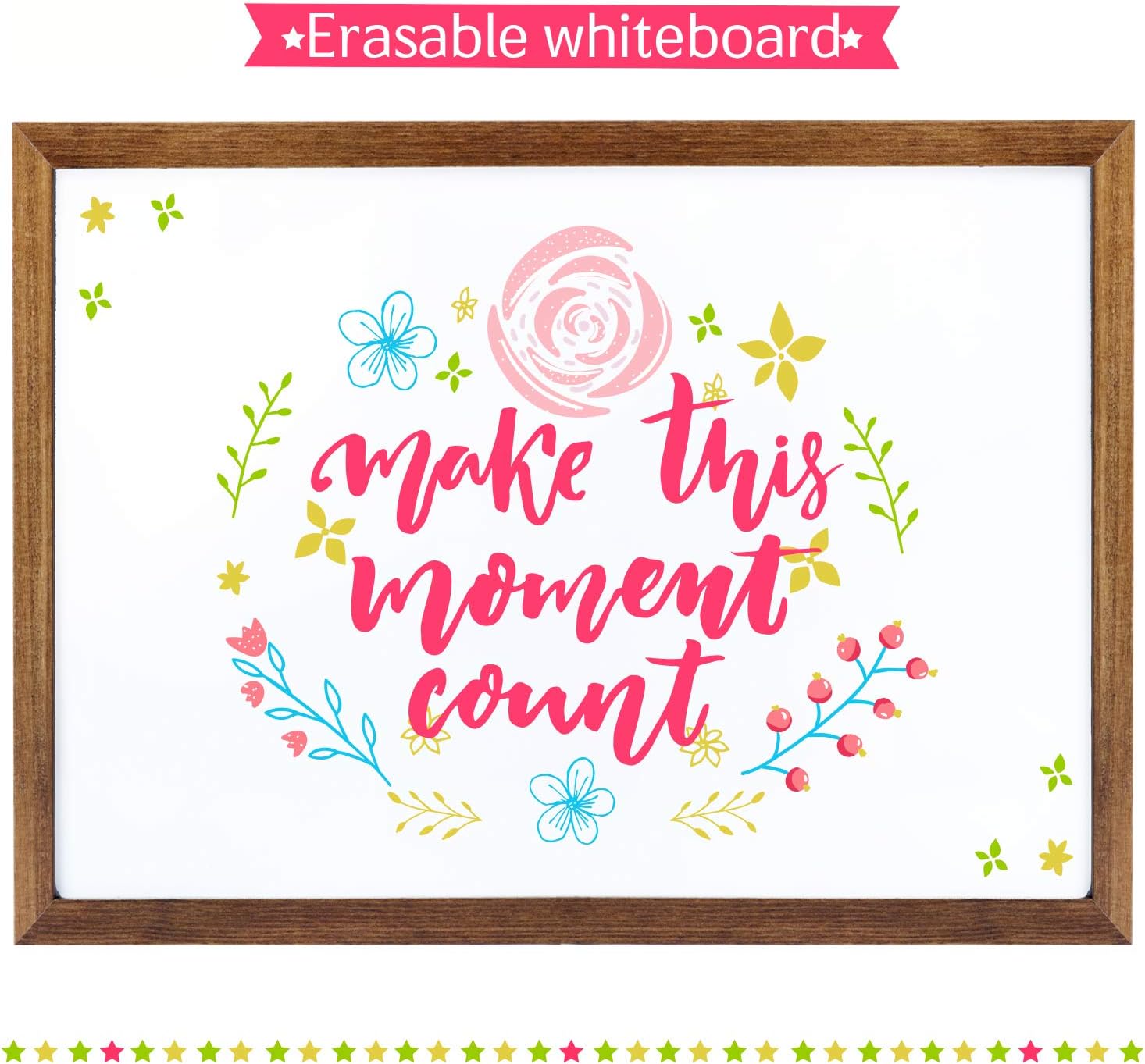 Cedar Markers 24"x18" Best Homeschool Big Chalkboard with Wood Frame. 100% Non-Porous Erasable Blackboard and Whiteboard for Liquid Chalk Markers. Magnet Board Chalk Board (24x18): Home & Kitchen