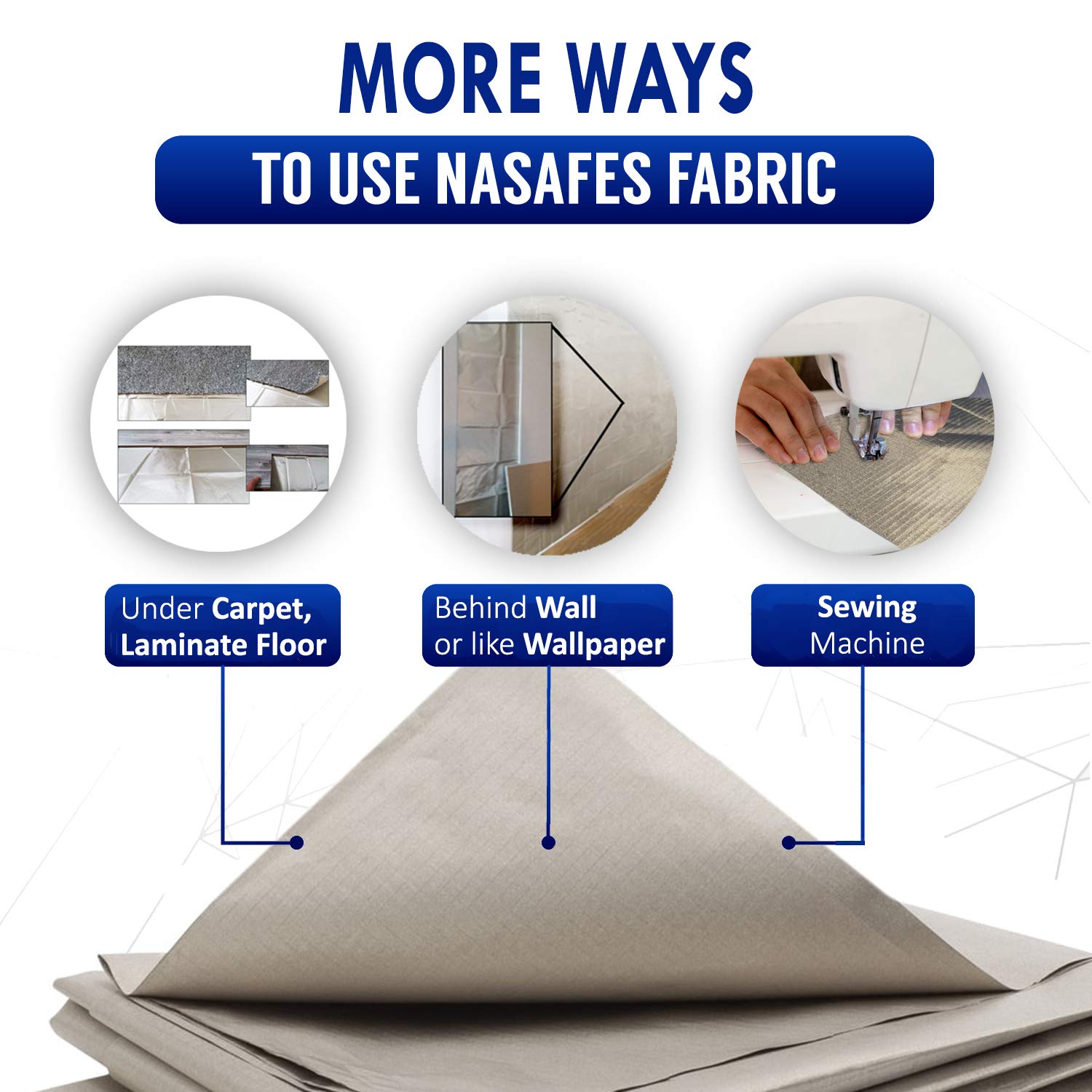 Emf Protection Fabric, Conductive Fabric, Faraday Fabric, Conductive Thread, Emf Protection Cell