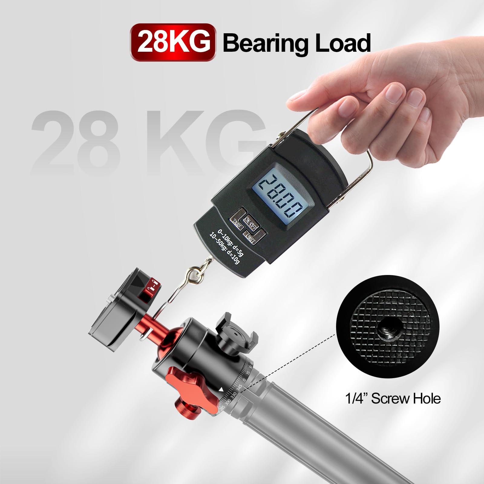 EMART Ball Head with Claw Four Sided Super Quick Release Design, Professional Metal 360° Rotating Panoramic Ball Head with Cold Shoe, Max Load 62lbs/28kg, for Tripod,Monopod,Slider,DSLR Camera