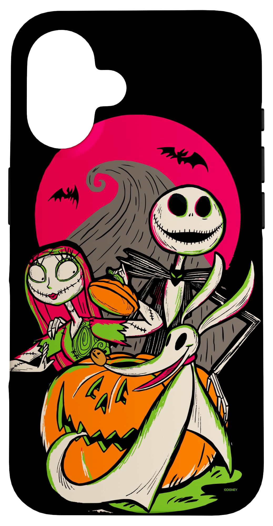 iPhone 16 Disney 100 Nightmare Before Christmas Halloween Jack & Sally Case