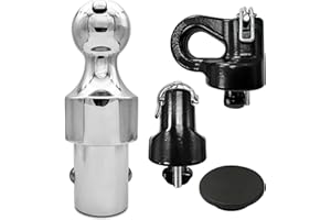 XINRINTONG 60692 Puck System Gooseneck Hitch Ball Kit, 2-5/16 Inch Gooseneck Ball, 30000 lbs GTW/7500 lbs VTW for Ford GMC Chevrolet Silverado Sierra Nissan Titan XD Alloy Steel