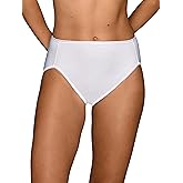 Vanity Fair Women's Illumination Hi Cut Panties, Silky Stretch & Satin Trim