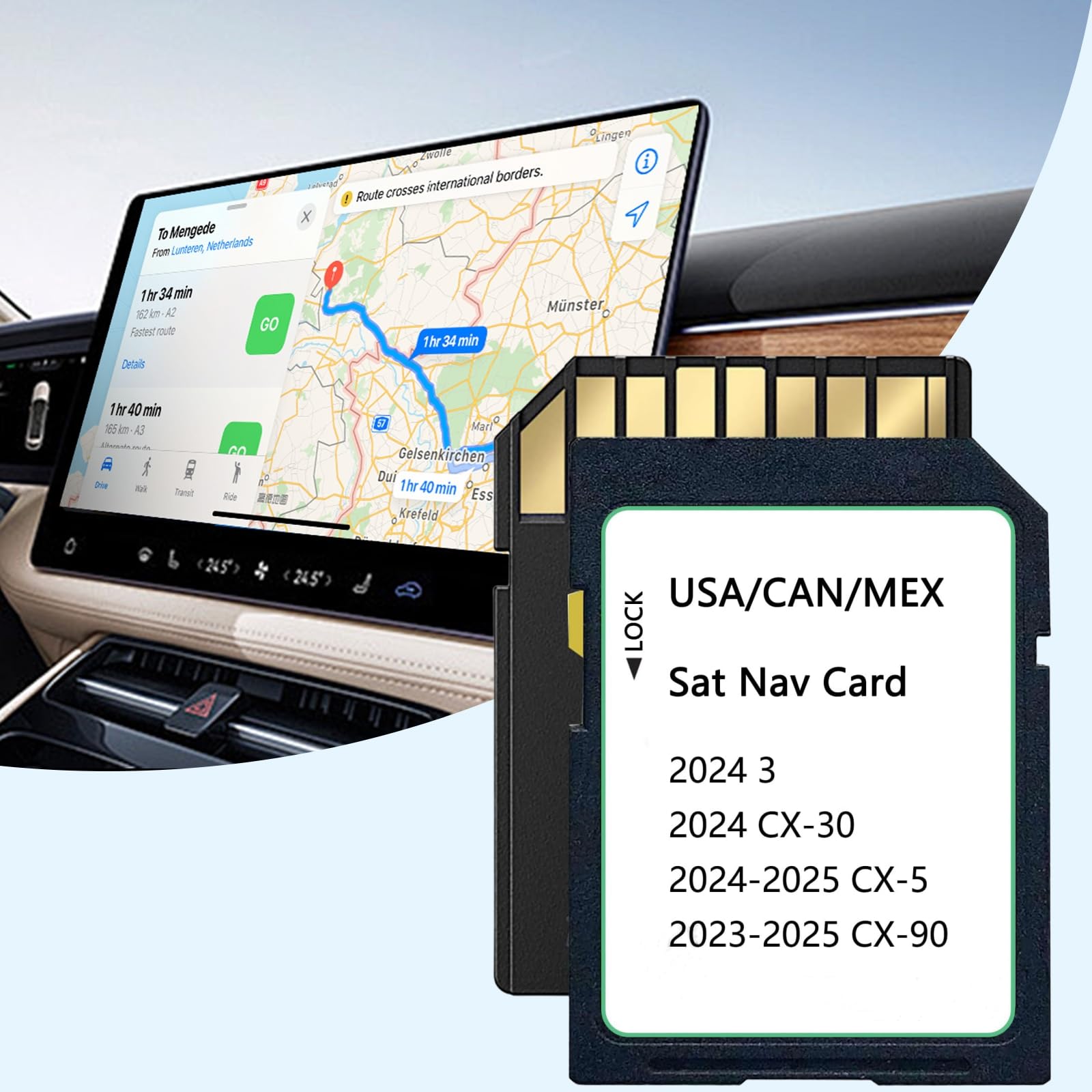 Photo 1 of 2025 Upgraded KMV6 66 EZ1B Navigation SD Card Map USA/CAN/MEX CX-5(2024-2025), CX-30/Model 3(2024), CX-90(2023-2025), KMV66Z1B Latest Navigation SD Card