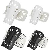 YBEATY 4 Pairs Soccer Shin Guards Football Gear Shin Pads Calf Protective Gear Guards 2 Sizes Lightweight Breathable Teens Football Player Protective Cushion for Men Women Kids Youth Adults