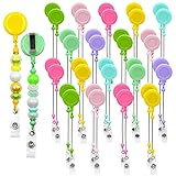 15pcs Candy Beadable Badge Reels Making Kits