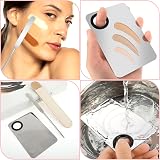 DIVINA VITAE Foundation Spatula Set Stainless Steel Makeup Mixing Palette & Rod view 7