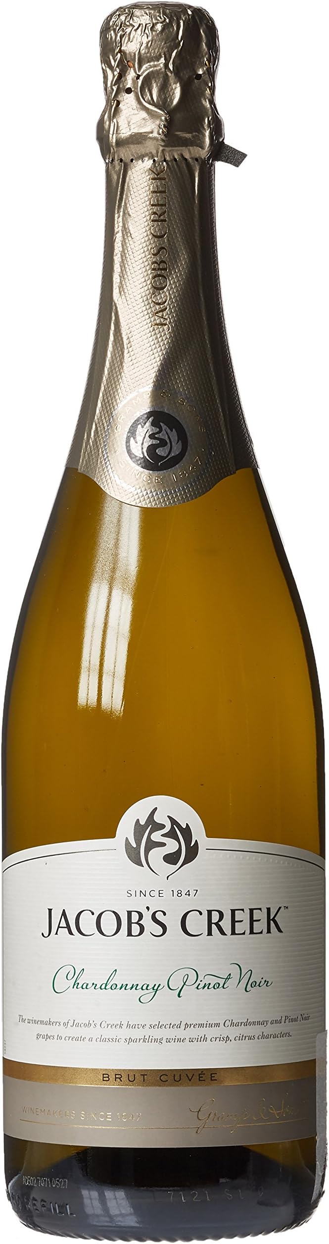 Jacobs CreekSparkling Chardonnay Pinot Noir Non Vintage, 75 cl