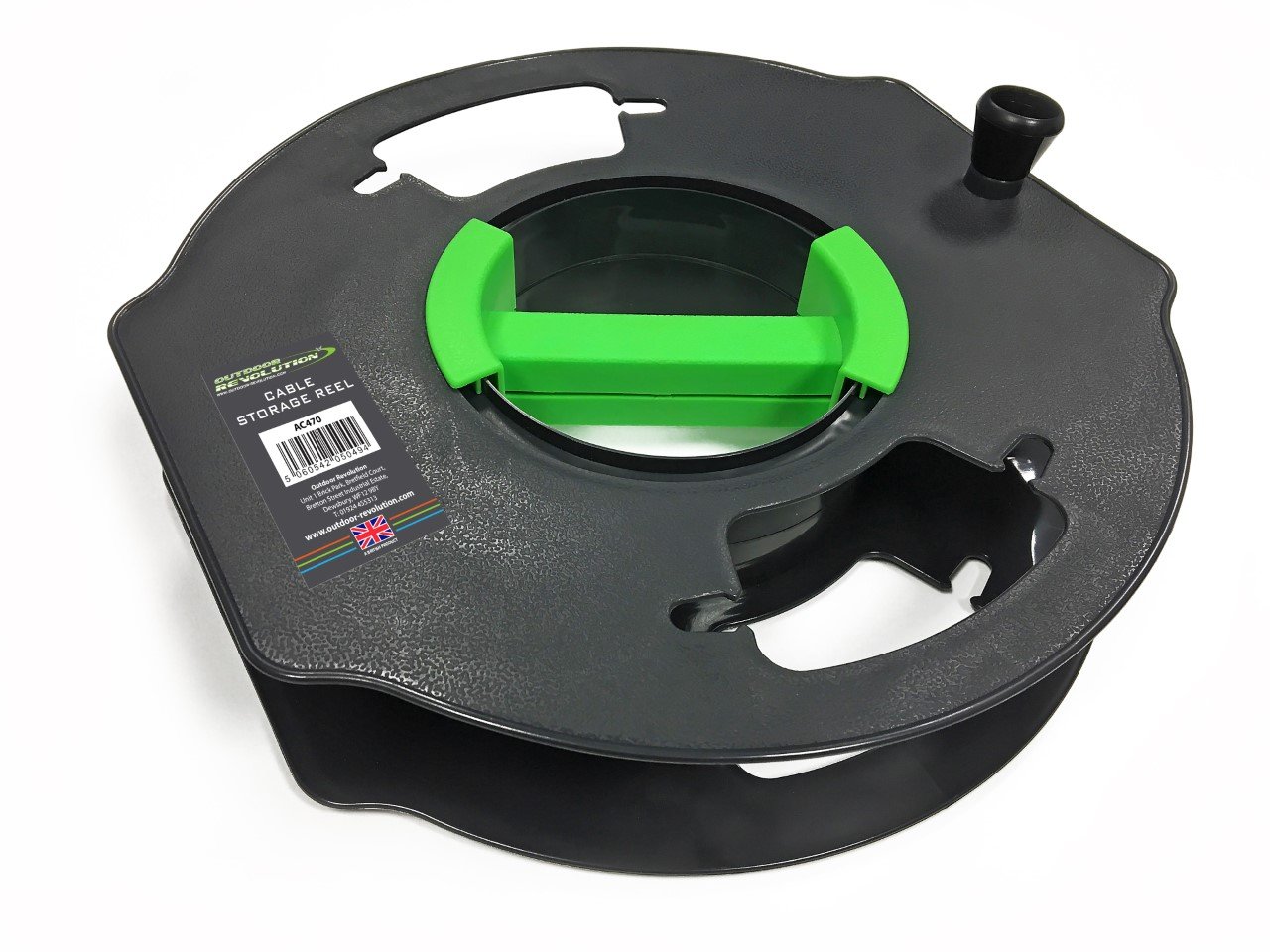 Outdoor Revolution Cable Tidy Reel - For 25M Lead, Green,grey