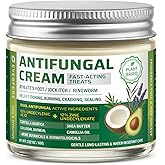 Antifungal Cream for Athletes Foot Treatment: Relief from Jock Itch Ringworm & Skin Fungus – Advanced Dual Antifungal Formula with Botanicals for Daily Anti-Itch Soothing Skin Care Adults & Kids 60g