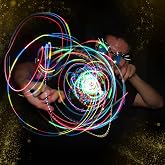 GloFX Clear Ion 3 LED Orbit - Light Orbit Rave Orbital Round Circle - Zero Rattle