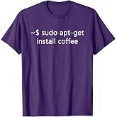 Sysadmin Sudo Apt-Get Install Coffee Linux T-Shirt