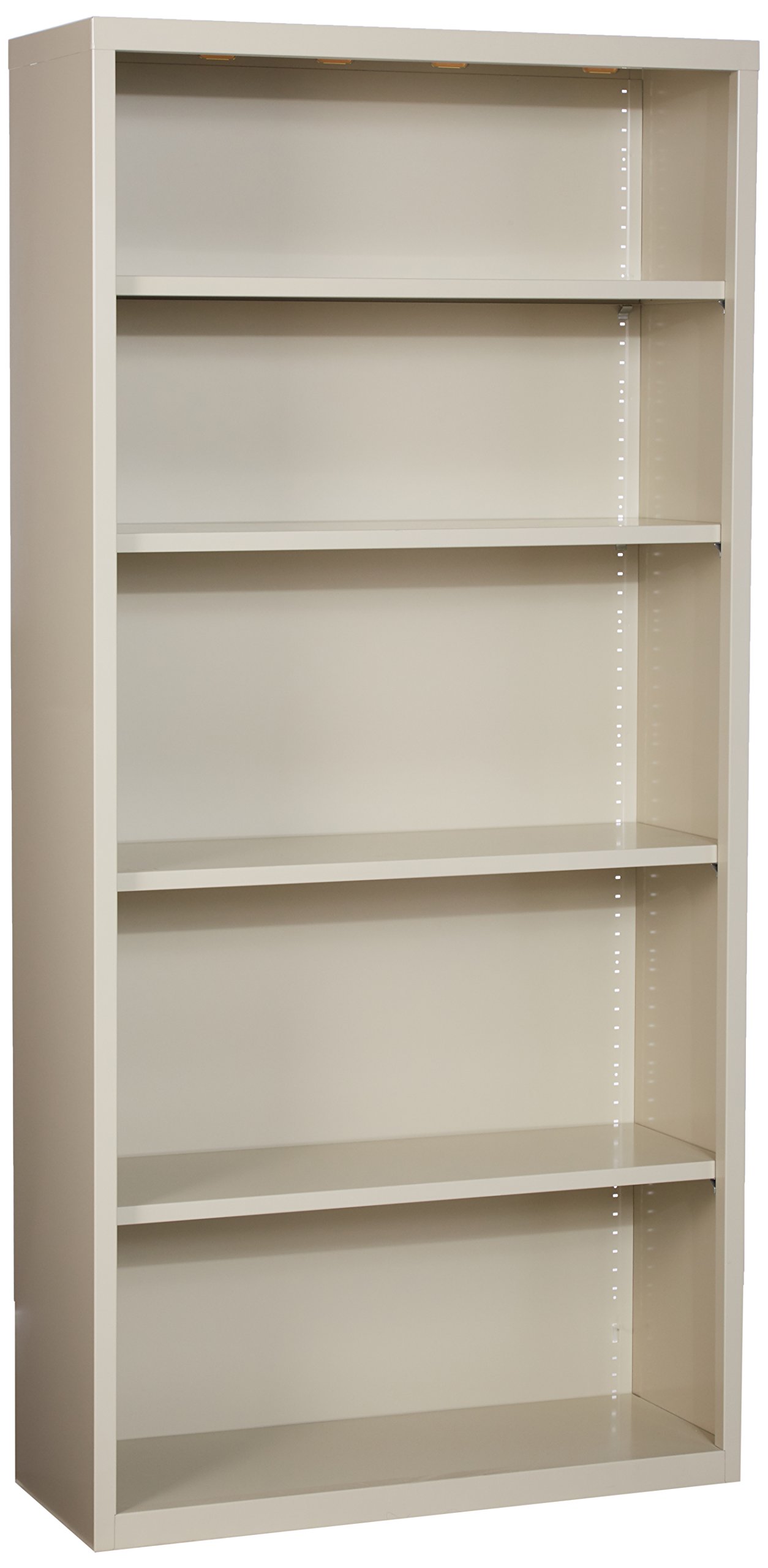 LorellLLR41290 Fortress Series Steel Putty Book Case, 34.5" x 13" x 72"