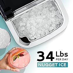 EUHOMY Nugget Ice Maker Countertop with