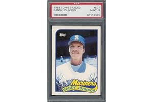 POWERS SPORTS MEMORABILIA Randy Johnson 1989 Topps Traded Baseball Rookie Card RC #57T Graded PSA 9