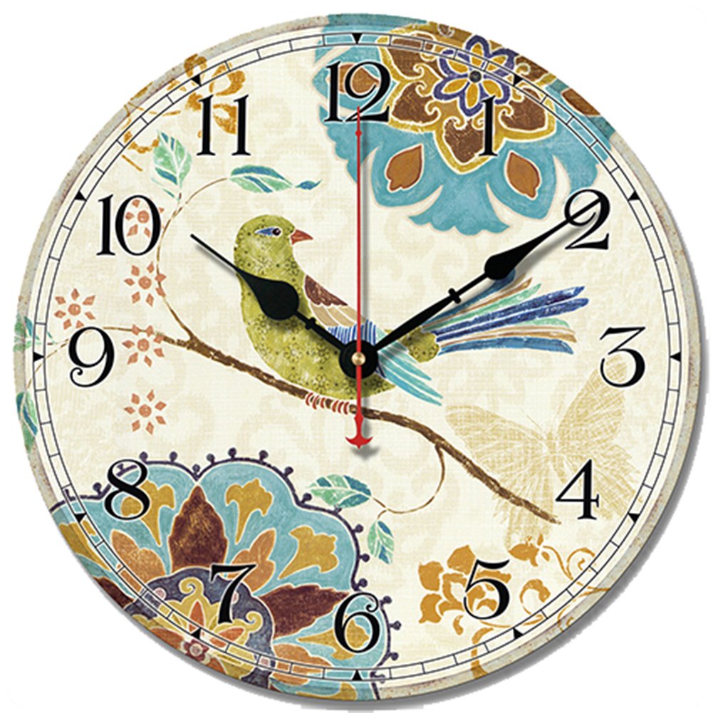 SWHONG Wall Clock Silent Non-ticking 12 Inch/30cm,Clocks for Living Room Office Kitchen