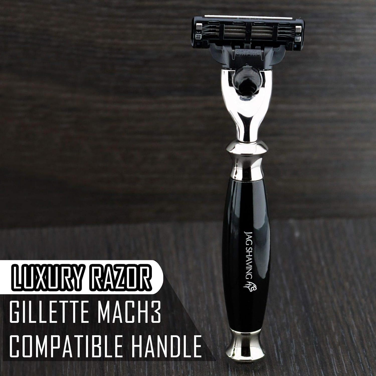 Luxury Shaving Razor with Triple Blade Cartridges Compatible Head