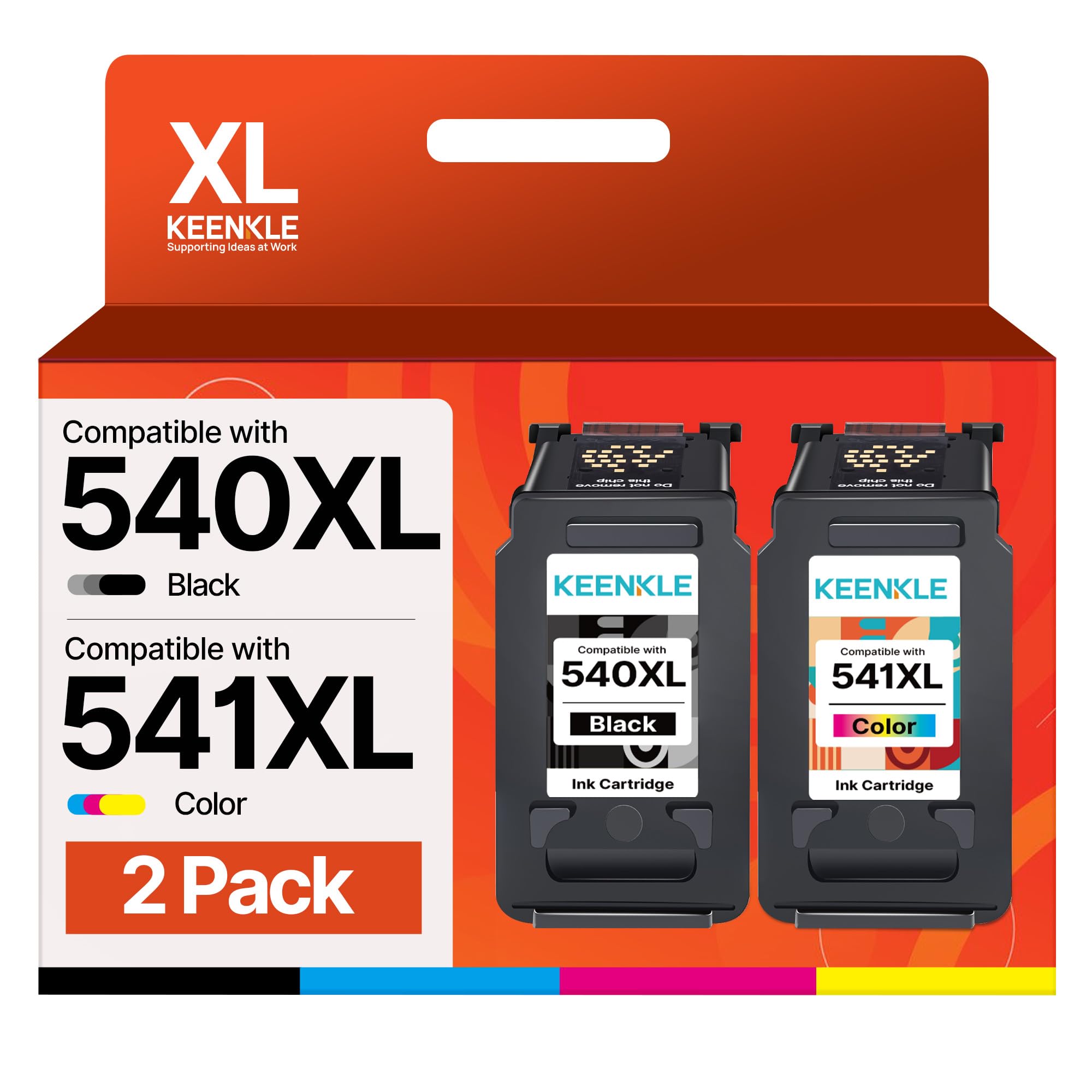 PG-540XL CL-541XL Remanufactured Ink Cartridge for Canon 540 and 541 XL PG-540 CL-541 for Pixma MG3650 MG4250 MG3500 MG3600 MG3100 MG3150 MG3200 MG3250 MG3500 MG3100 MG3150 50 MX3 75 (Black+Color)