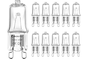G9 Halogen Bulb JCD 25 Watt 120 Volt T4 JD Type Halogen House Hold Light BulbCrystal Clear Lense Hanging Pendant Accent Type 