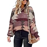 Womens Sweaters Causal Crewneck Batwing Sleeve Knit Top Side Split Oversized Pullover Sweater Loose Jumper