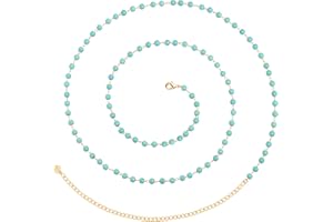 PEARLADA Adjustable 18k Gold Waist Chain, Beach Bikini Body Chain, Handmade Belly Chain