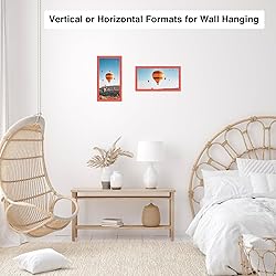 JCJMY 6x12 Picture Frame Red for Wall Hanging or