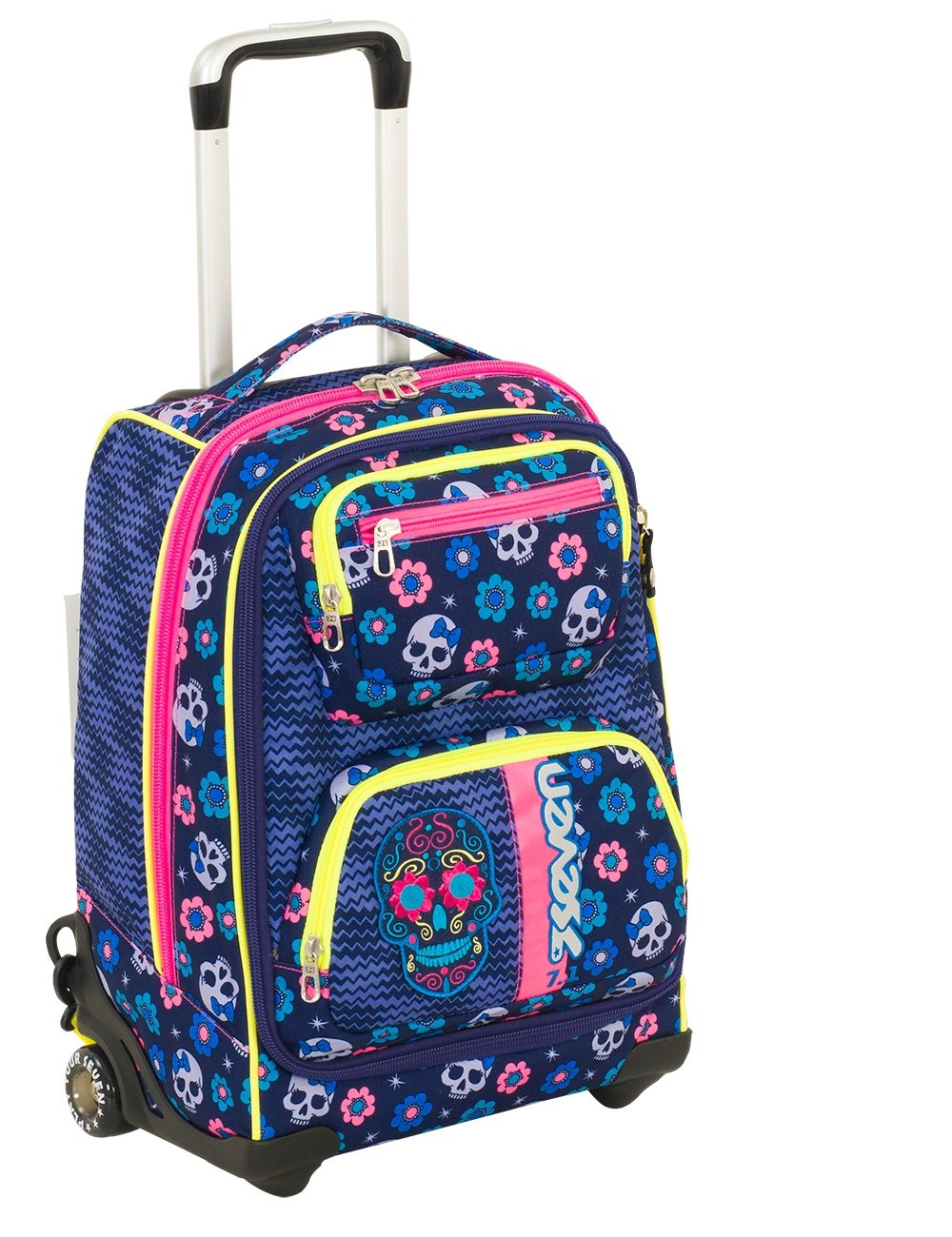 Trolley SEVEN Combo - Mexi Girl - Blue - Retractable Shoulder Straps!