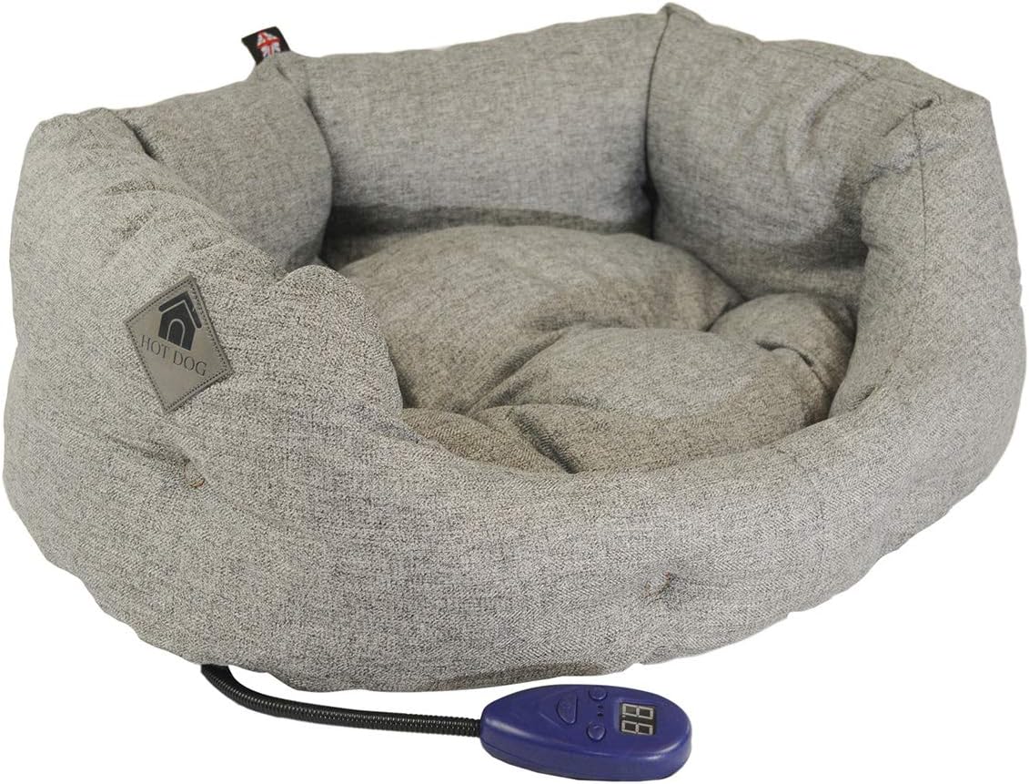 Hotdog Sledmere Dog Bed, Superb Comfort & Heated Cushion Contemporary