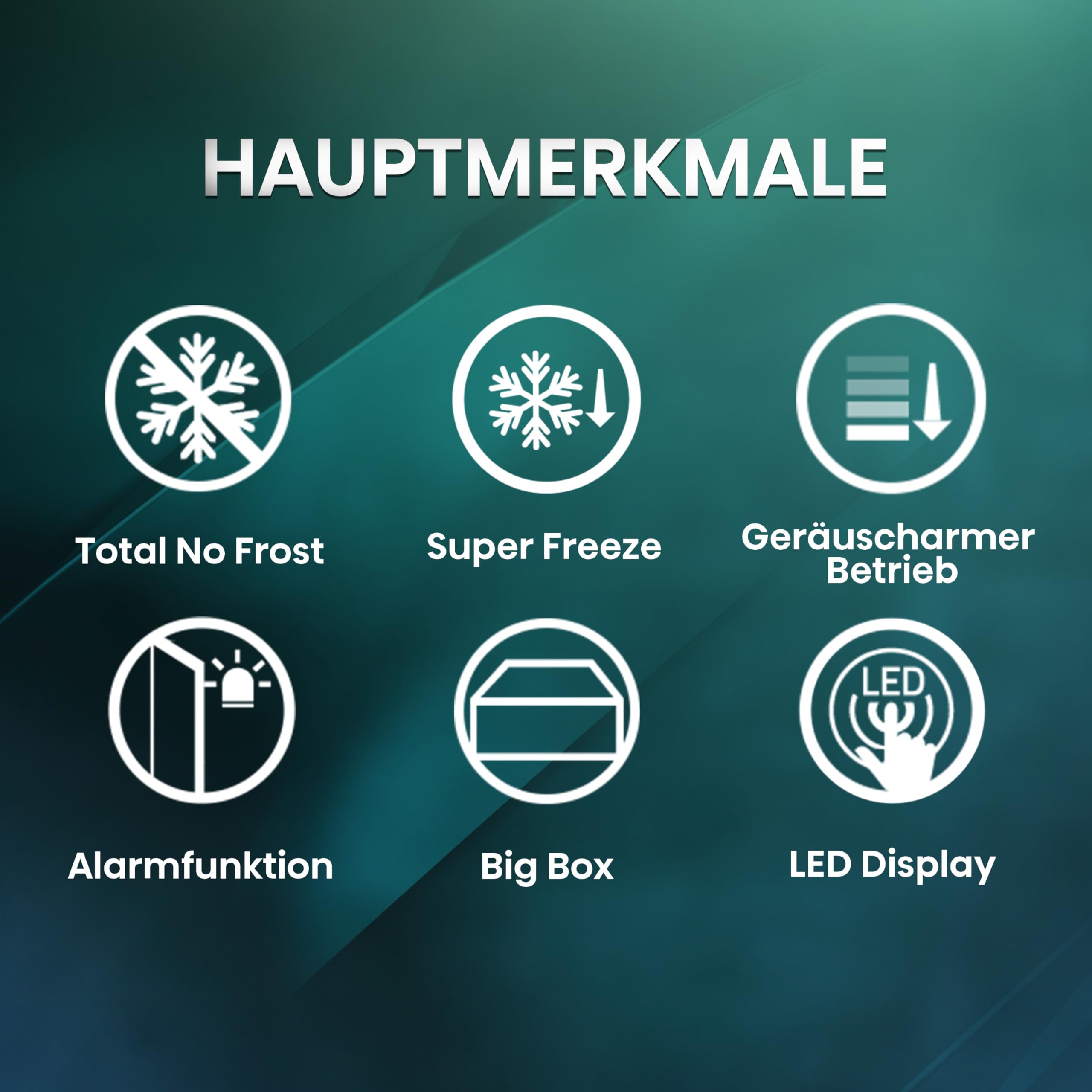 Hisense FV191N4AW2 Gefrierschrank/ TotalNoFrost/ SuperFreeze/ Türalarm/ Multiflow 360°/ BigBox/ 143,4 cm/ Gefrierteil 147 l/ 41 dB/ 205 kWh/Weiß 3