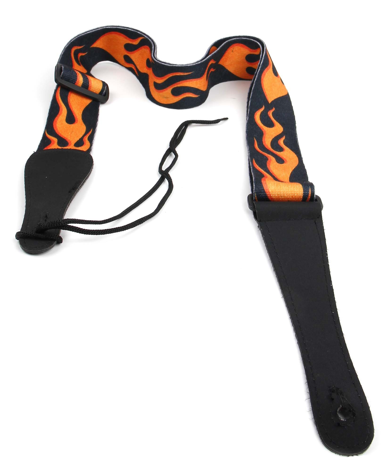 Bray Premium Universal Flaming Guitar Strap With Reinforced Ends - Perfect For Any Acoustic, Electric, Bass And Classical Guitar