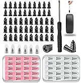 20pc Screw in Tire Plugs,Tire Repair Rubber Nails Kit with 2 Sizes,Tir e Screw Plug Repair Kit,Fast Self-Service TireRepair N
