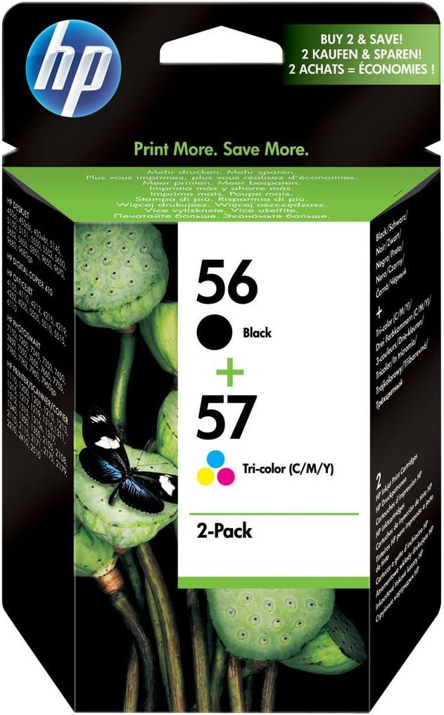 HP Hewlett Packard Combo Pack Cartridge N 56 57 Inkjet Black Colour